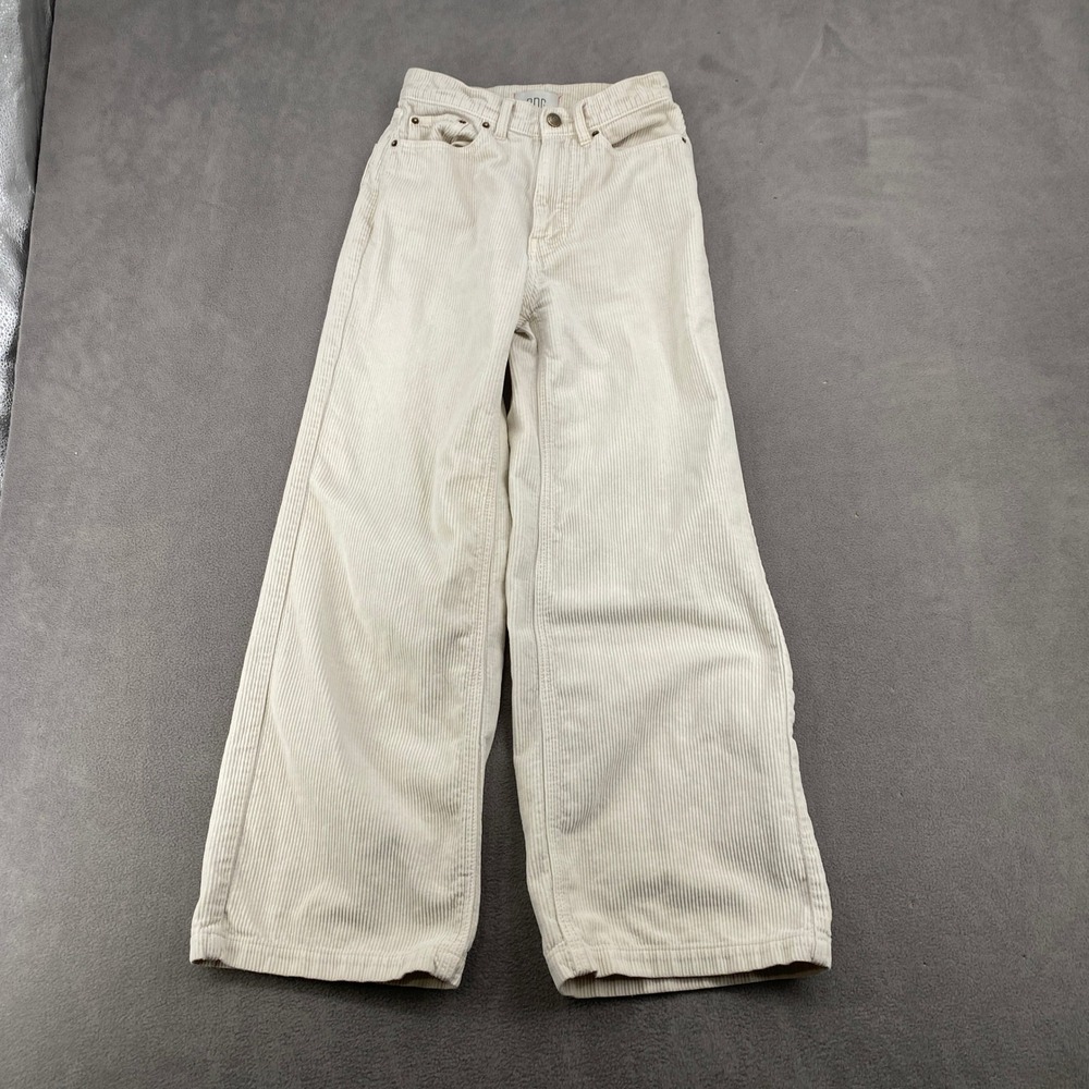 Urban Outfitters BDG Cream‎ Corduroy High Waisted Wide Leg Pants Womens Size 25